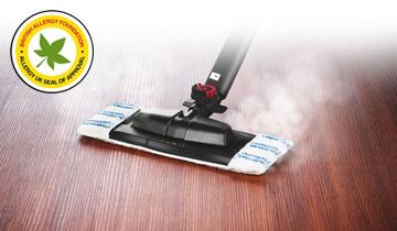 Polti Vaporetto Pro 100_Eco Power: en uso sobre moqueta