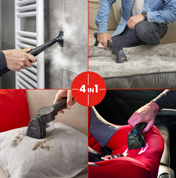 Las 4 funciones para eliminar manchas del limpiador de manchas Polti