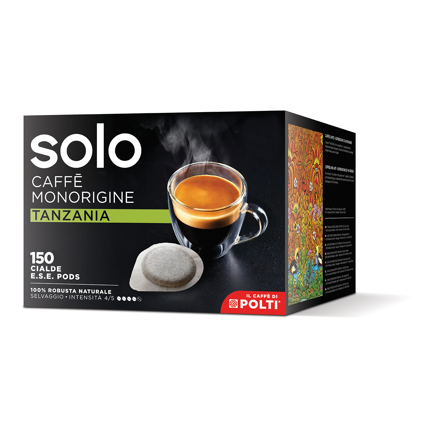 150 Cápsulas SOLO Caffè Monorigine Tanzania