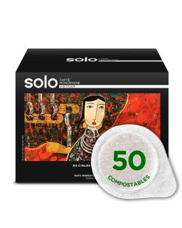 SOLO CAFFÈ MONORIGINE VIETNAM 50 CÁPSULAS E.S.E COMPOSTABLES