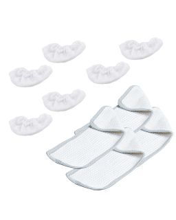 Kit de 4 paños y 6 fundas de vapor para suelos y tejidos