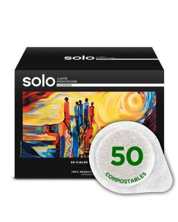 SOLO CAFFE MONORIGINE UGANDA 50 CÁPSULAS E.S.E COMPOSTABLES