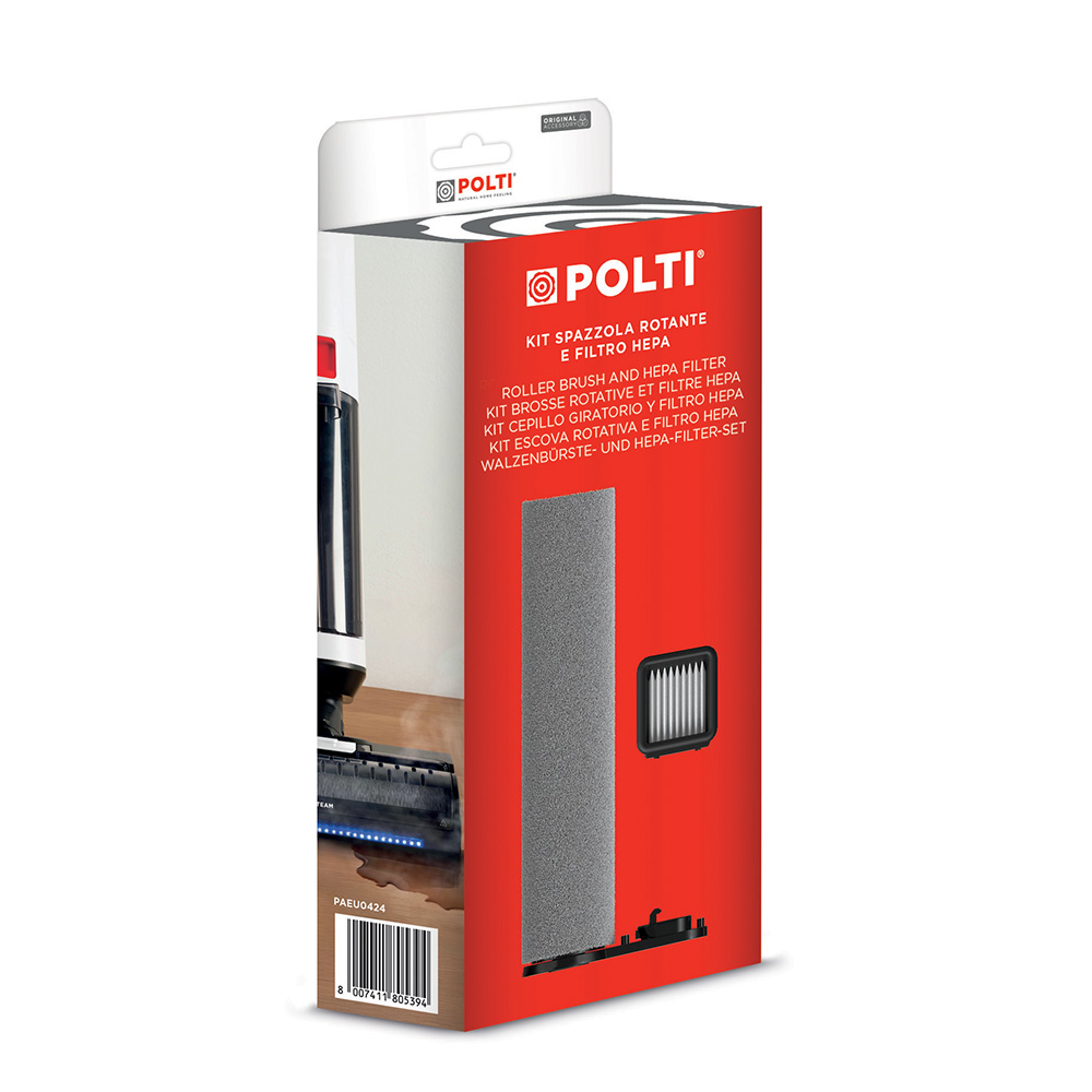 Kit 1 cepillo giratorio y 1 filtro Hepa para Rollysteam