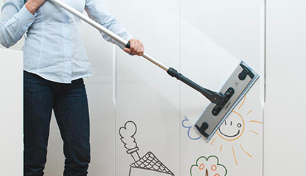 Polti Moppy: superficies verticales