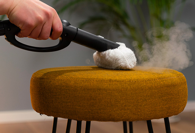 Polti: desinfección con vapor de un escabel