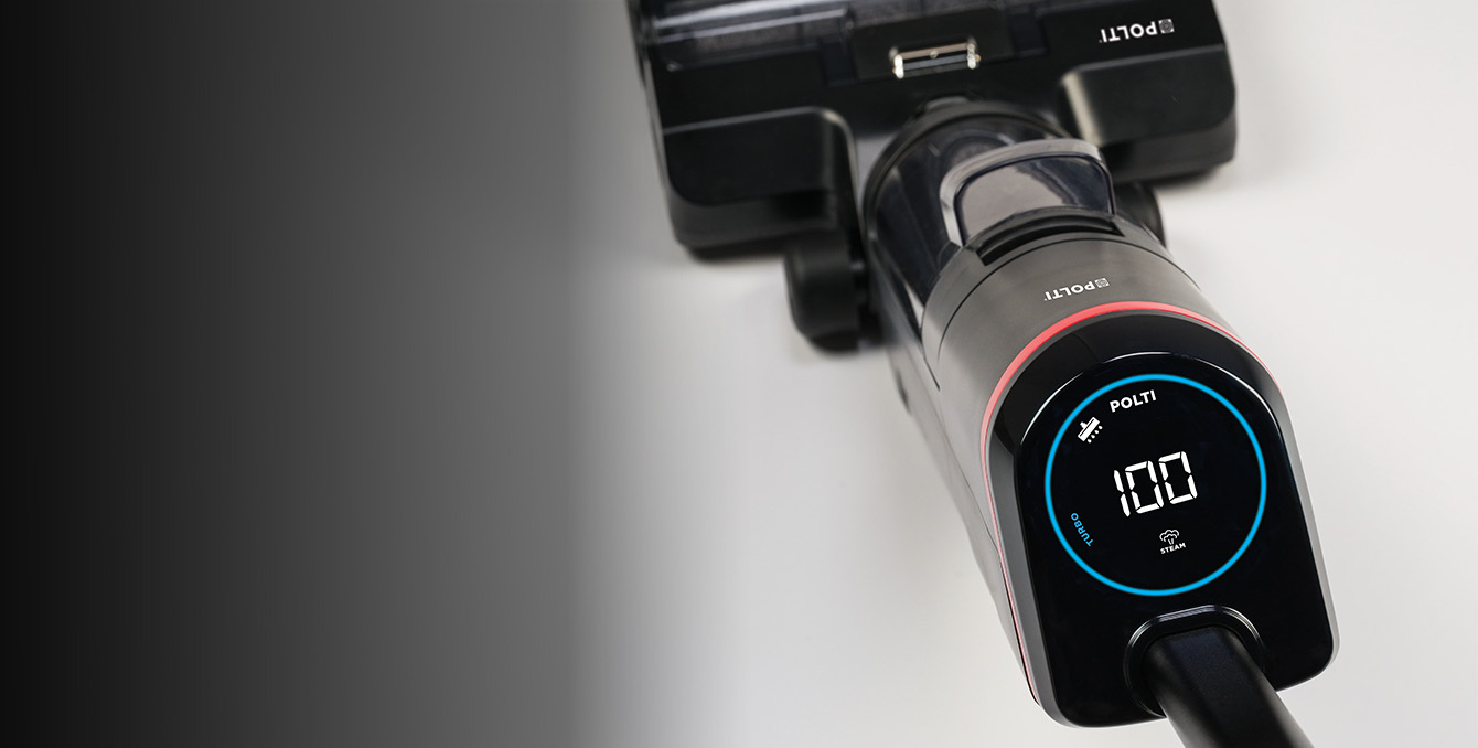 A focus on Polti RollySteam display