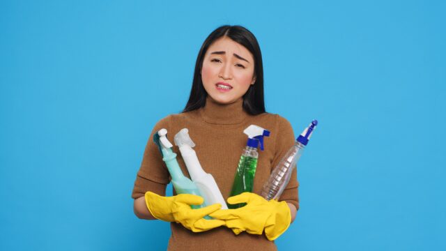 frustración por limpiar